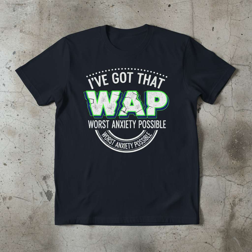 Ive Got That Wap Worst Anxiety Possible Funny Graphic T-Shirt, Novelty Tee Idea