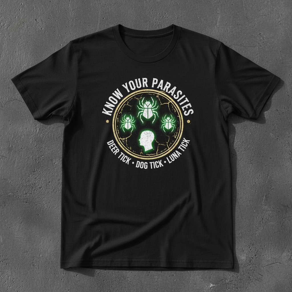 Know Your Parasites Luna Tick Vintage Distressed T-Shirt, Funny Joe Biden Tee