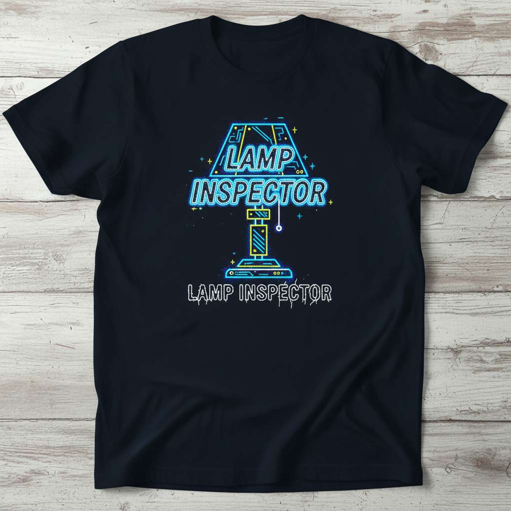 Lamp Inspector T-Shirt, Funny Lamp Inspector Graphic Tee