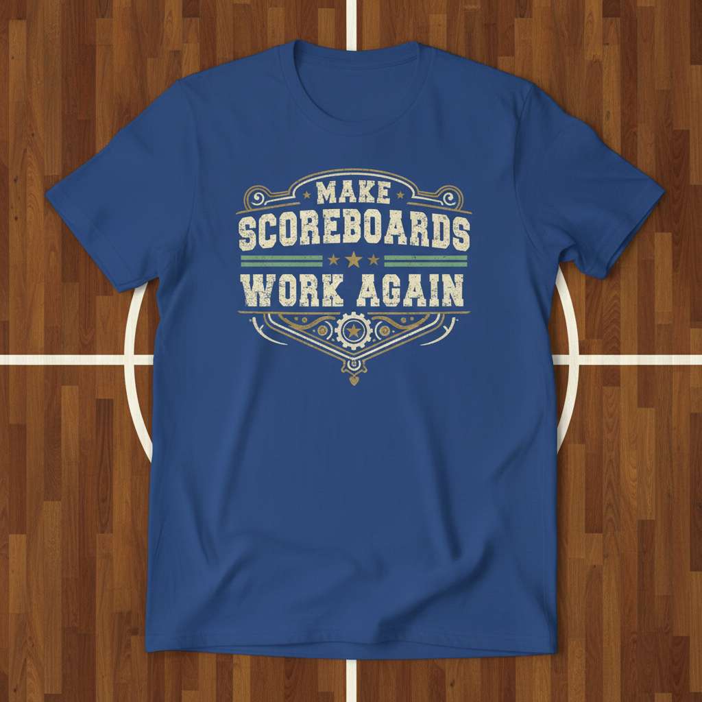 Make Scoreboards Work Again T-Shirt, Graphic Novelty Tee Gift Idea