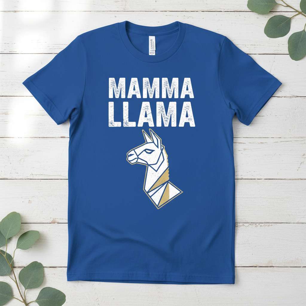 Mamma Llama Graphic T-Shirt, Cute Mothers Day Tee Gift Idea