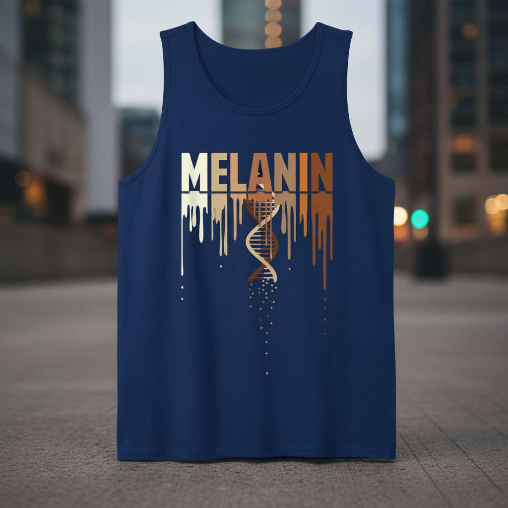 Melanin DNA Graphic T-Shirt, Unique Melanin Tee Gift Idea