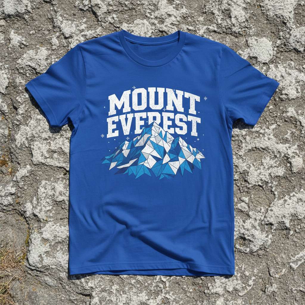 Mount Everest Graphic T-Shirt, Climbing Tee Gift Idea