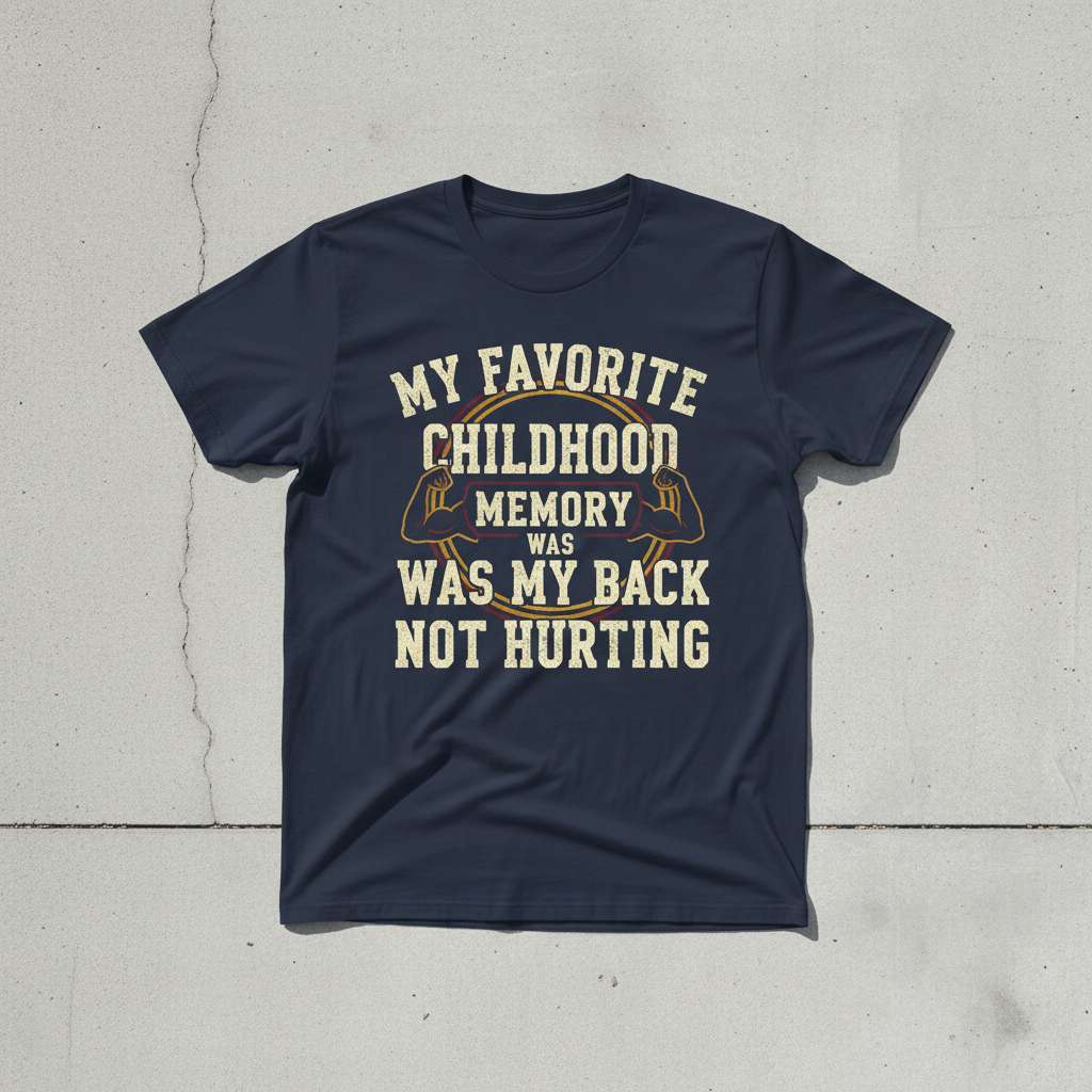 My Favorite Childhood Memory Was My Back Not Hurting T-Shirt, Funny Retro Tee