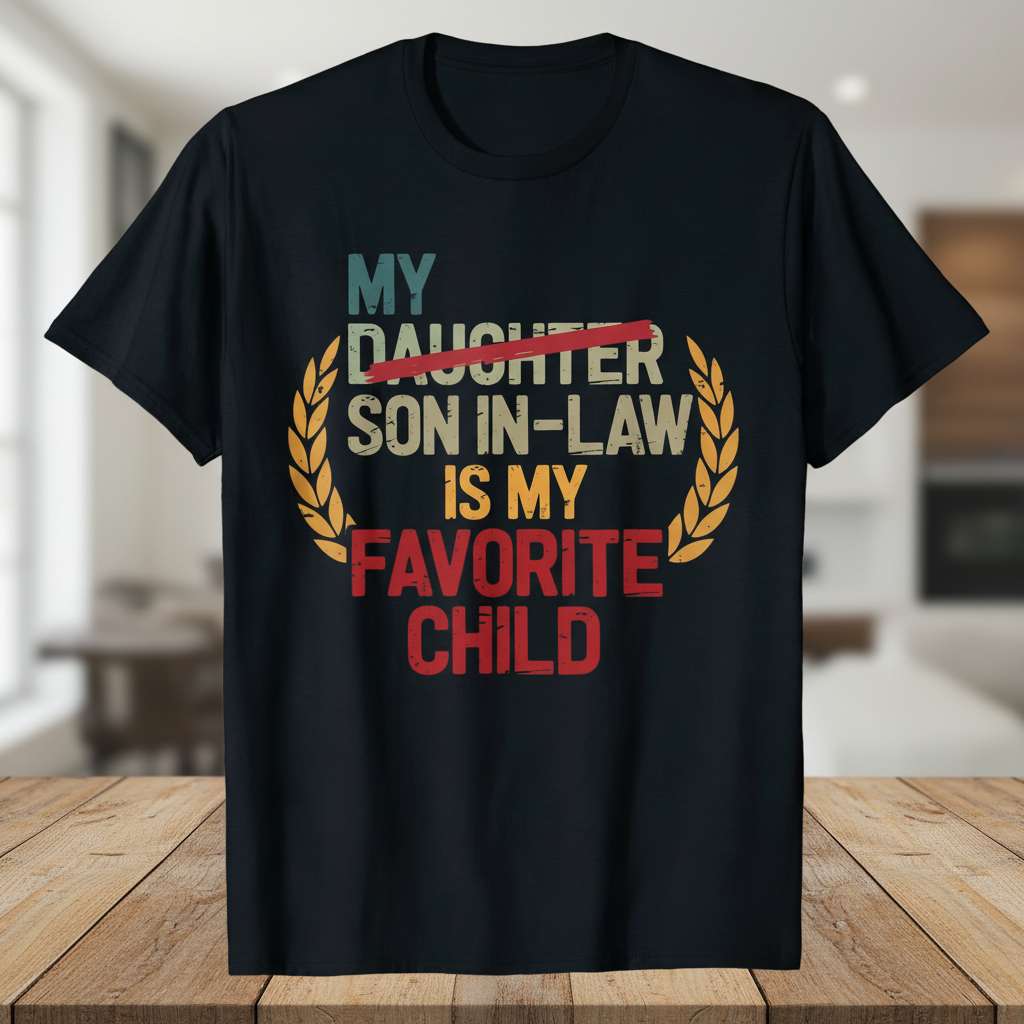 My Son In-Law Is My Favorite Child T-Shirt, Funny Birthday Tee Gift