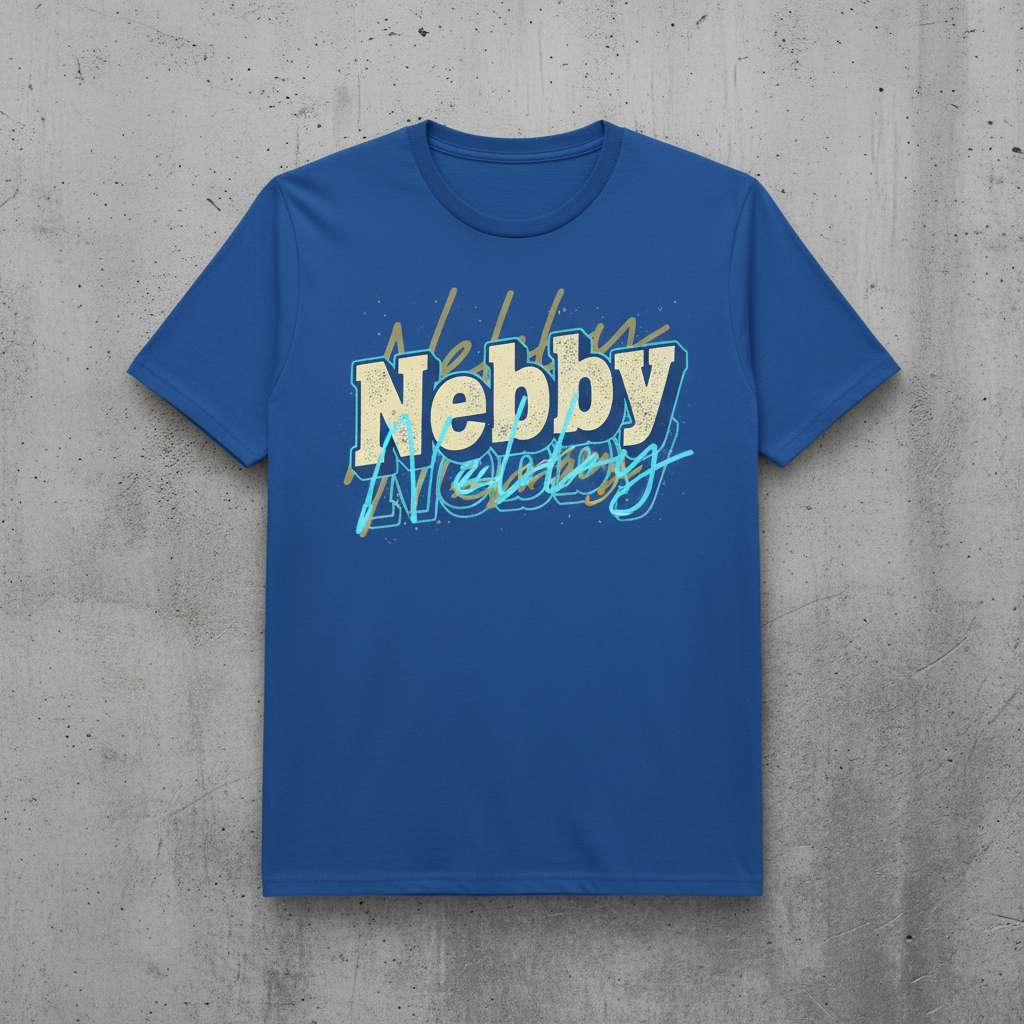 Nebby Holiday T-Shirt, Fun Graphic Tee Gift Idea