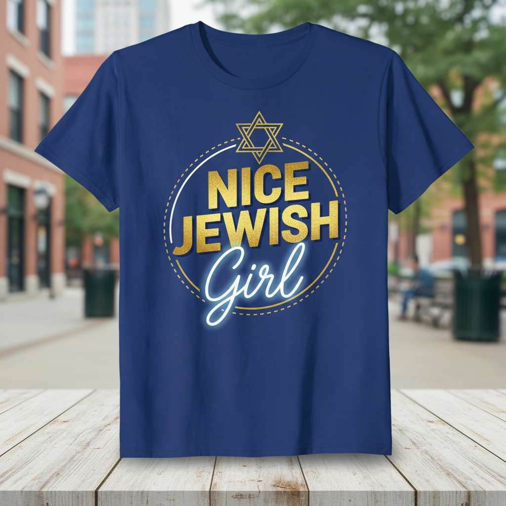 Nice Jewish Girl T-Shirt, Cute Hanukkah Tee Gift Idea