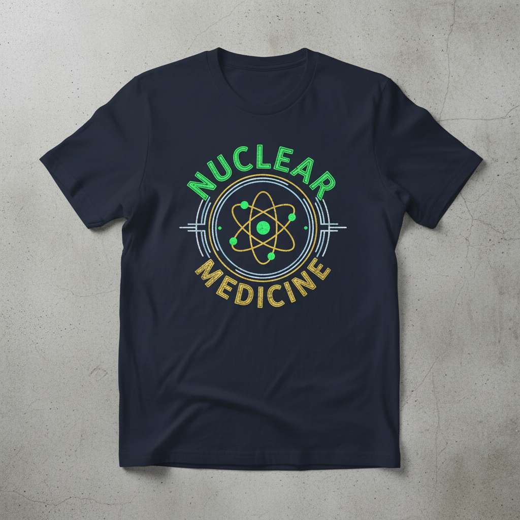 Nuclear Medicine Graphic T-Shirt, Funny Science Tee Gift Idea