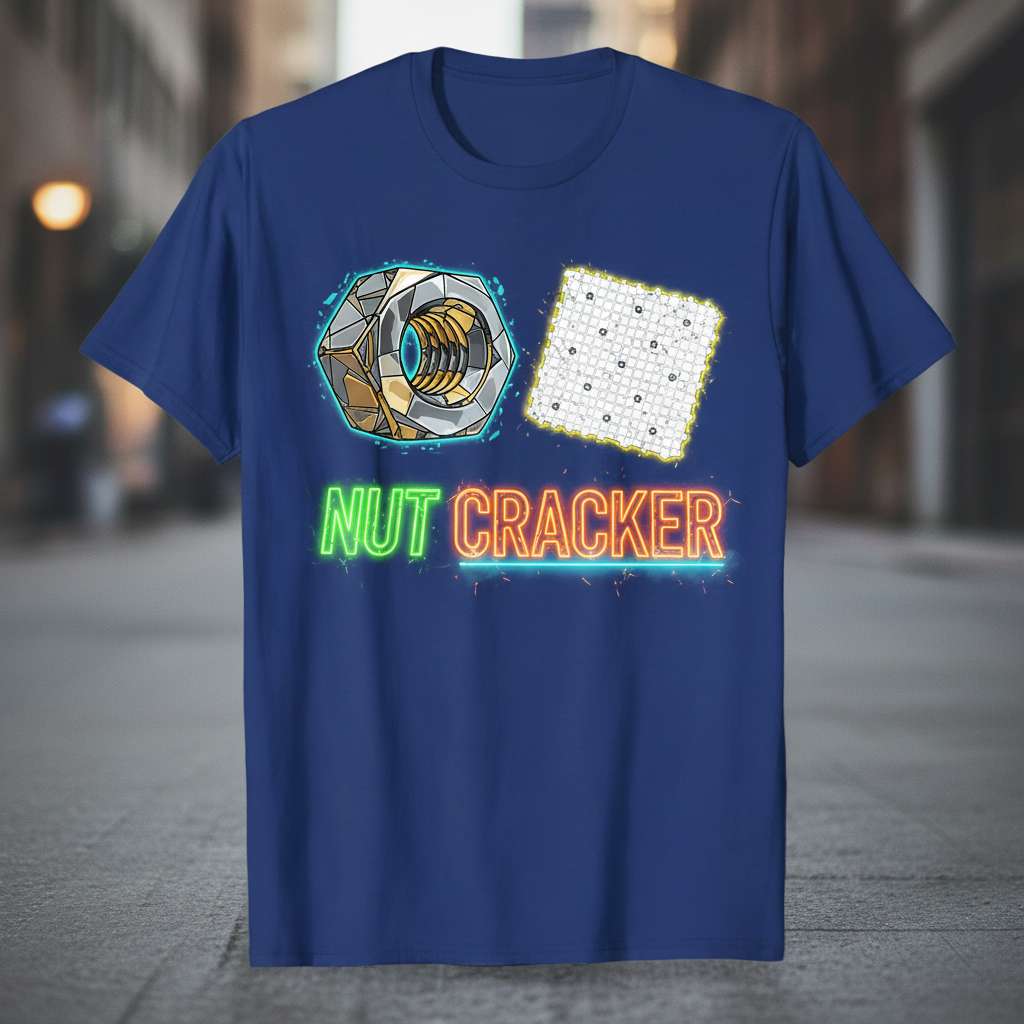 Nut Cracker Graphic T-Shirt, Funny Christmas Tee Idea