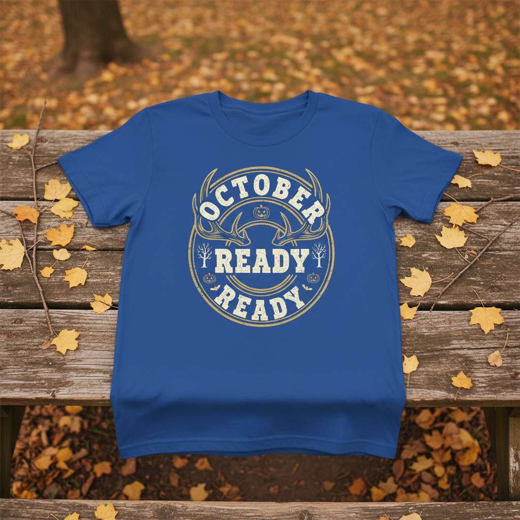 October Ready Ready T-Shirt, Funny Halloween Tee