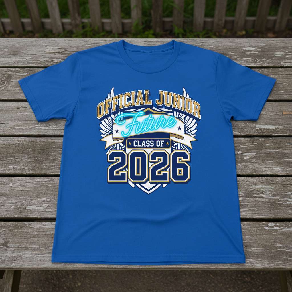 Official Junior Future Class Of 2026 Graphic T-Shirt, Graduation Tee Gift Idea