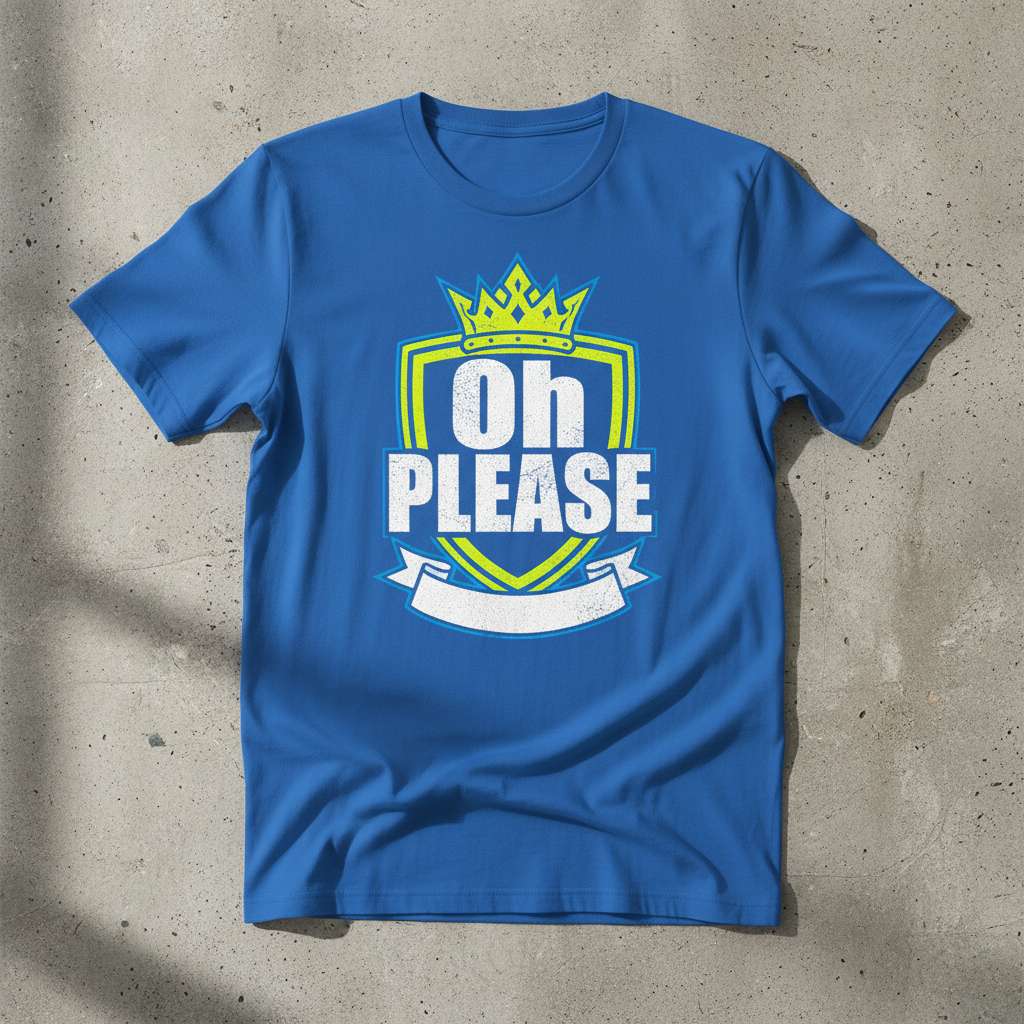 Oh Please Graphic T-Shirt, Funny Sarcastic Tee Gift Idea