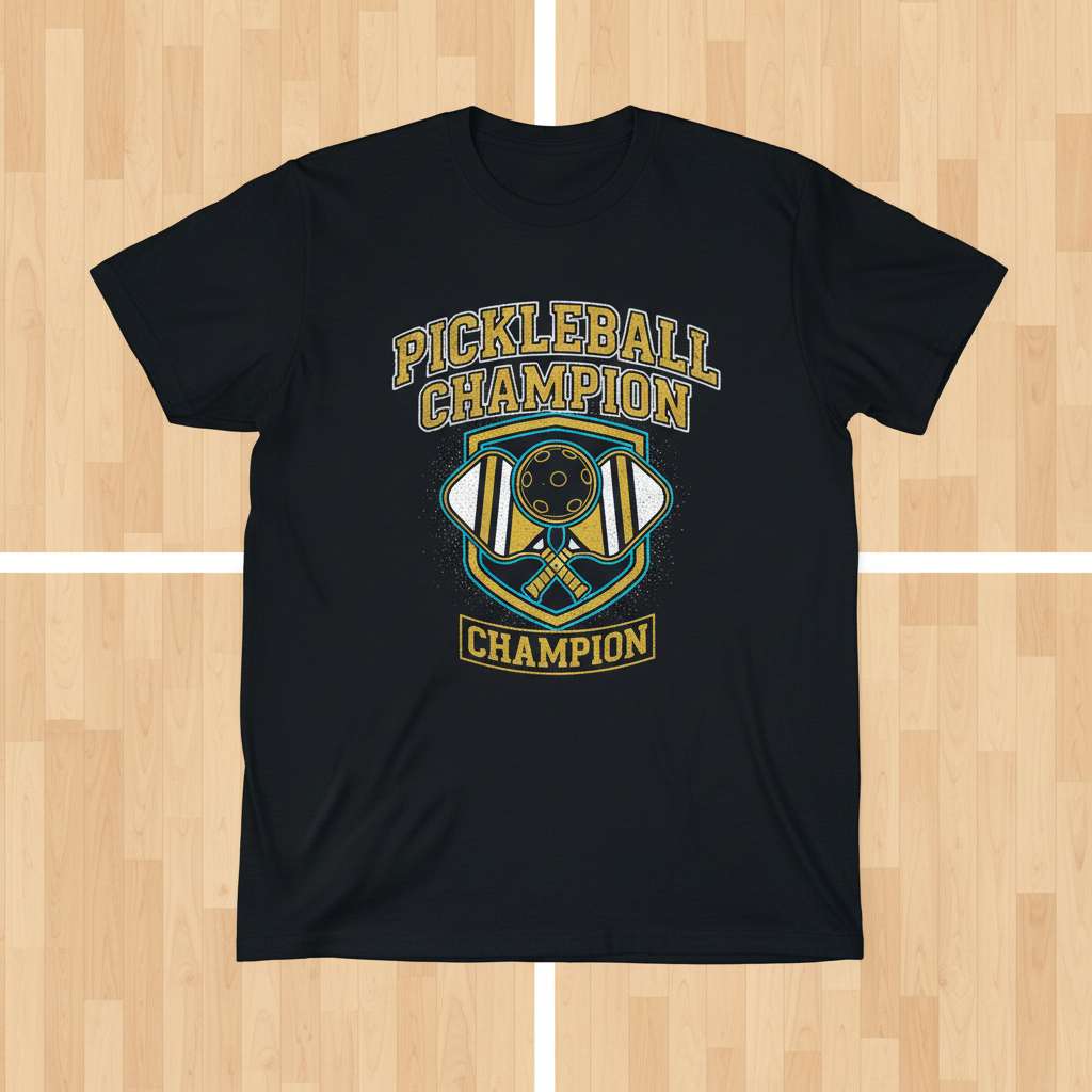Pickleball Champion Funny Graphic T-Shirt, Champion Tee Merch
