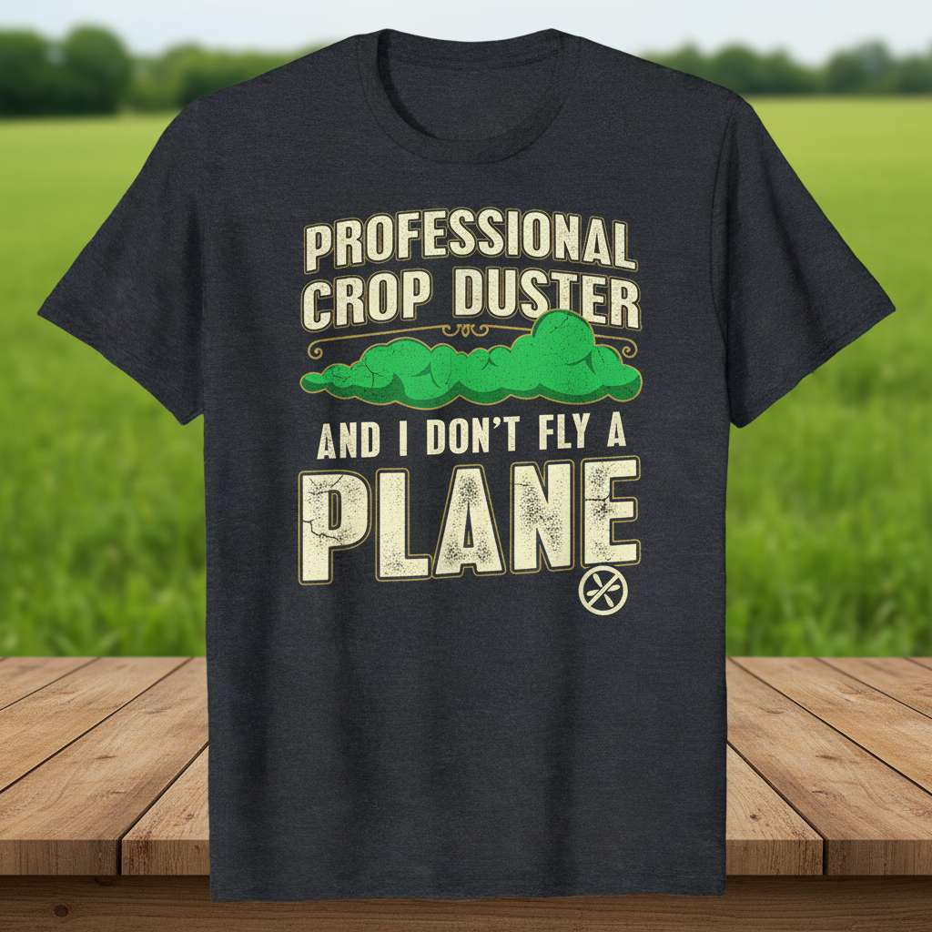 Professional Crop Duster And I Dont Fly A Plane Funny T-Shirt, Graphic Tee Gift Idea