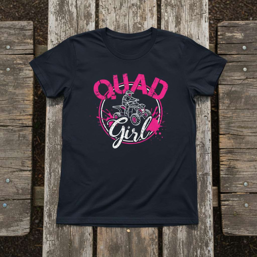 Quad Girl T-Shirt, Funny ATV Gear Tee