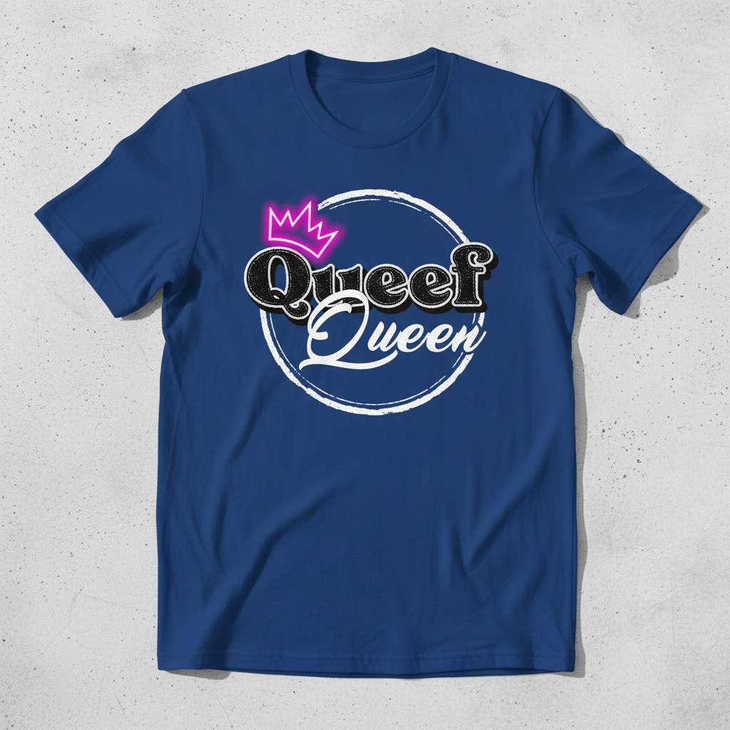 Queef Queen Graphic T-Shirt, Funny Novelty Tee