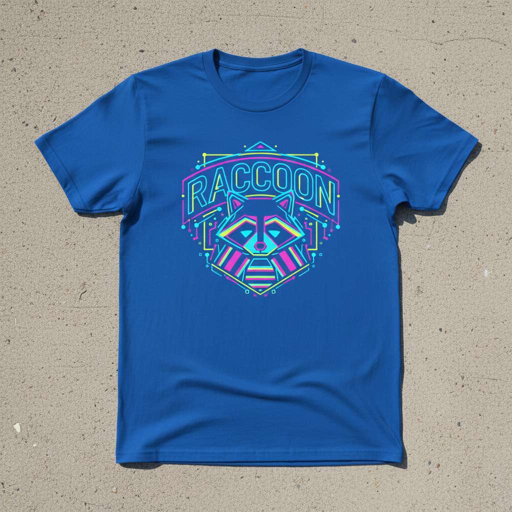 Raccoon Graphic T-Shirt, Cute Animal Tee Gift Idea