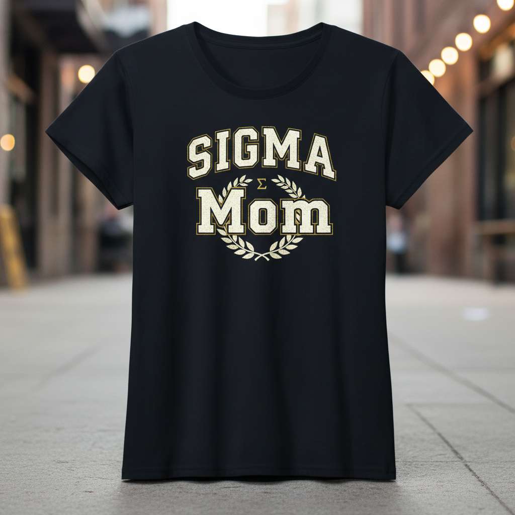Sigma Mom T-Shirt, Funny Novelty Tee