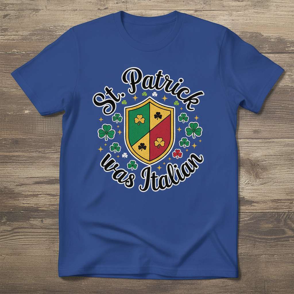 St. Patrick Was Italian T-Shirt, Irish Heritage Tee