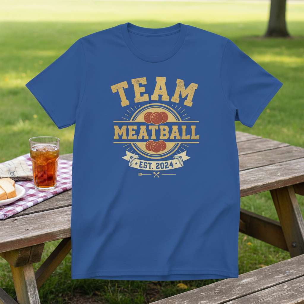 Team Meatball Est. 2024 T-Shirt, Funny Meat Lover Tee Gift