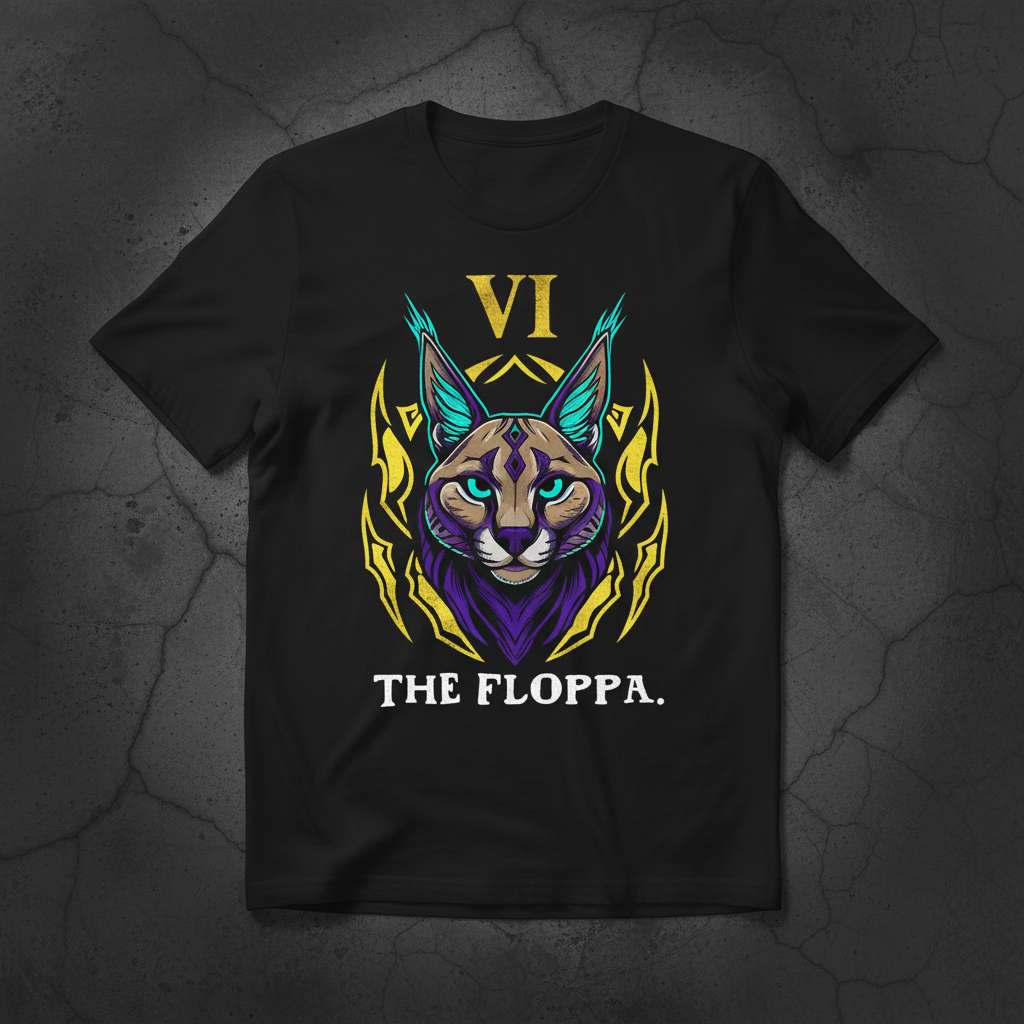 The Floppa VI Graphic T-Shirt, Funny Meme Tee Gift Idea