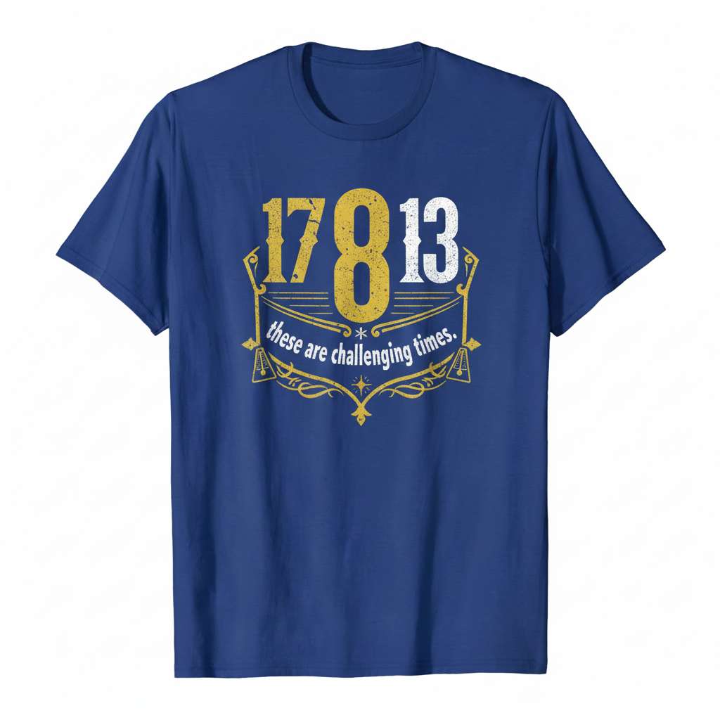 These Are Challenging Times 17813 Graphic T-Shirt, Vintage Tee Gift Idea