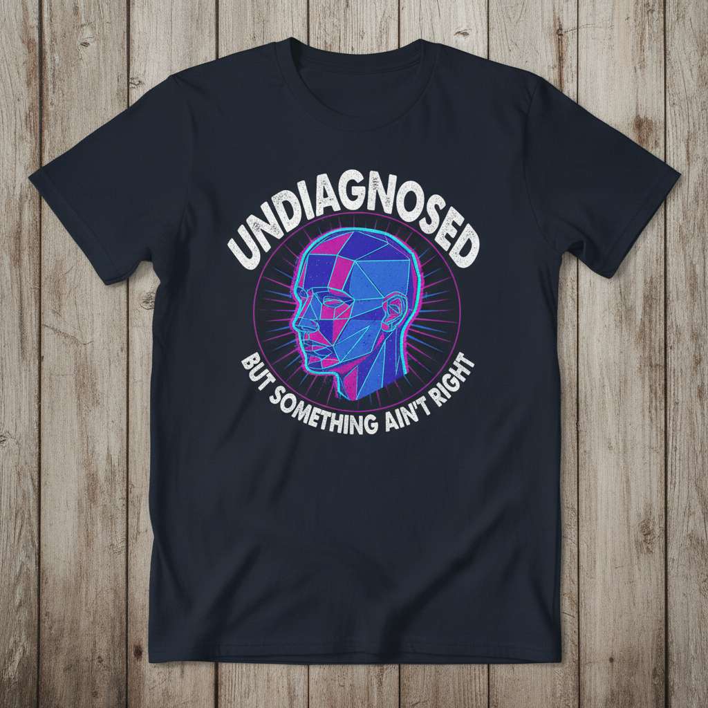 Undiagnosed But Something Aint Right Graphic T-Shirt, Funny Gift Tee