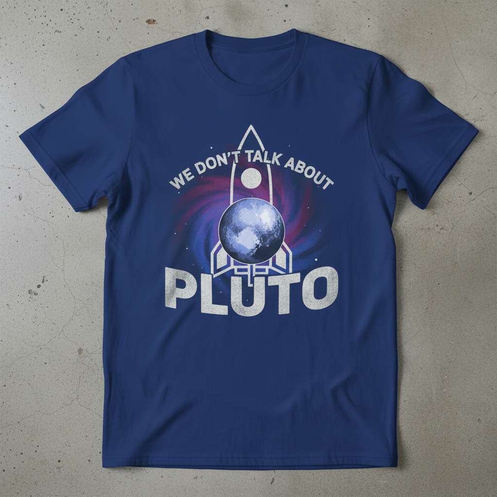 We Dont Talk About Pluto T-Shirt, Funny Space Tee Gift