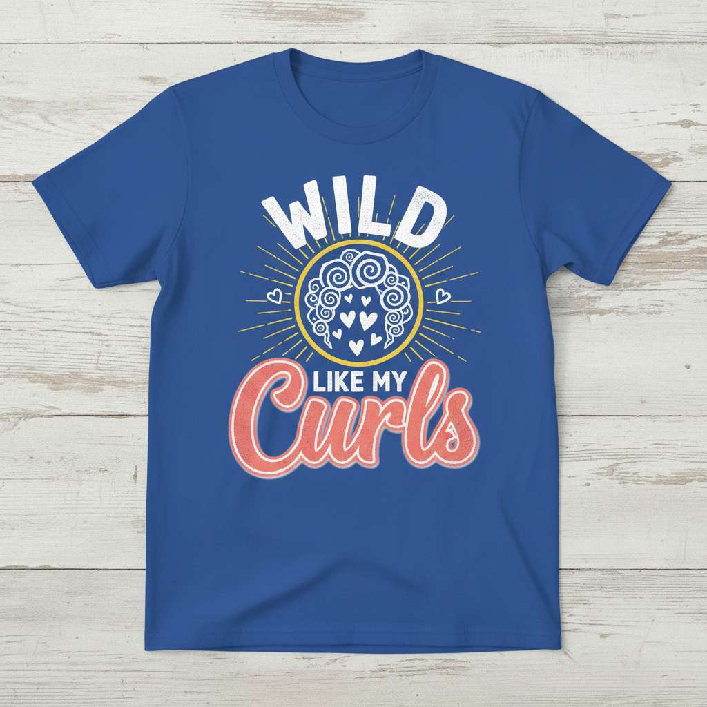Wild Like My Curls Graphic T-Shirt, Funny Hair Tee Gift Idea_1768371057