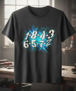 1-8-4-3 6-5-7-2 Racing Lovers Graphic T-Shirt Tee Novelty Gear Gift Idea