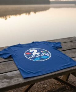 2 o’Fishally Fishing 2nd Birthday T-Shirt Toddler Tee Gift Outfit for Boys