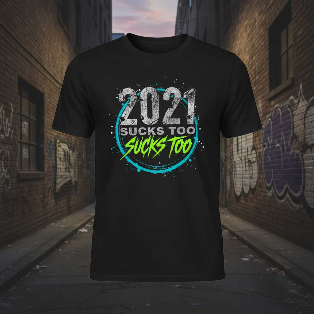 2021 Sucks Too Sucks Too Graphic T-Shirt Novelty Tee Unisex Gift Idea