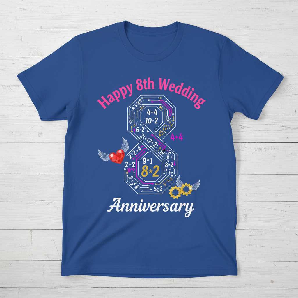 8th Birthday Gifts 2017 Vintage Tee by Alice Ron