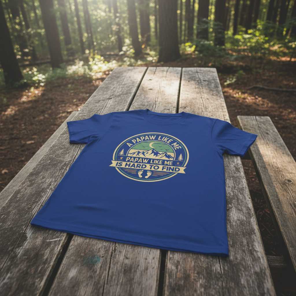 A Papaw Like Me Is Hard To Find Graphic T-Shirt Novelty Tee Gift for Sasquatch Fan