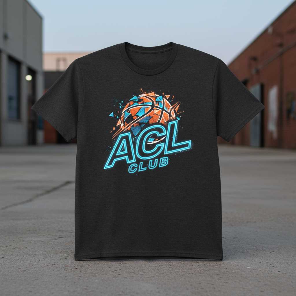 ACL Club Basketball Graphic T-Shirt Tee Sports Enthusiast Novelty Clothing Gift