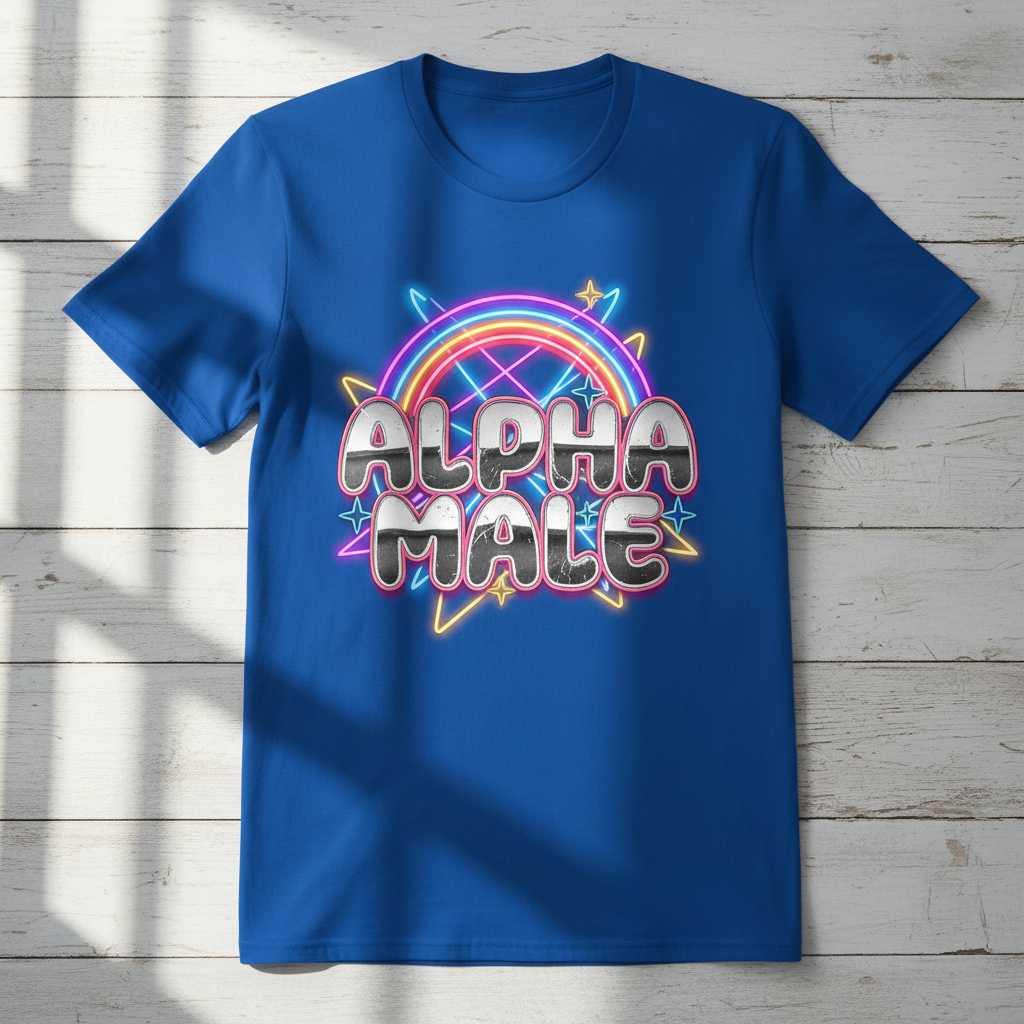 Alpha Male Graphic T-Shirt Tee Novelty Unisex Clothing Gift Idea for Fan