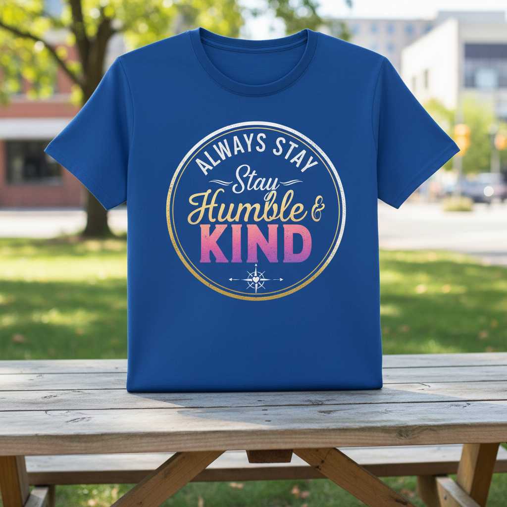 Always Stay Humble and Kind Graphic T-Shirt Tee Inspirational Unisex Gift Idea