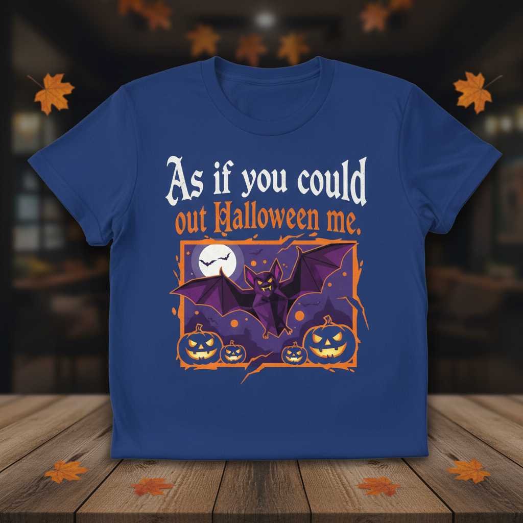 As If You Could Out Halloween Me Graphic T-Shirt Tee Novelty Unisex Clothing Gift