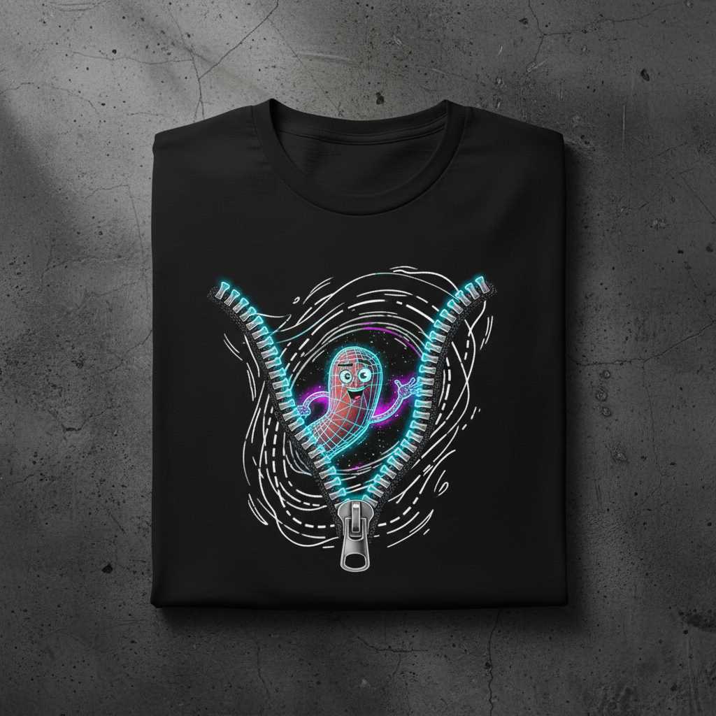 Astronaut Peanut Graphic T-Shirt Novelty Space Tee Unisex Gift for Sci-Fi Fans