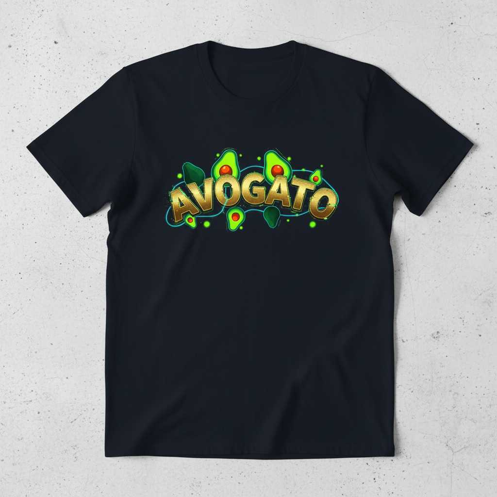 Avogato Graphic T-Shirt Funny Cat Avocado Tee Novelty Clothing Gift Idea