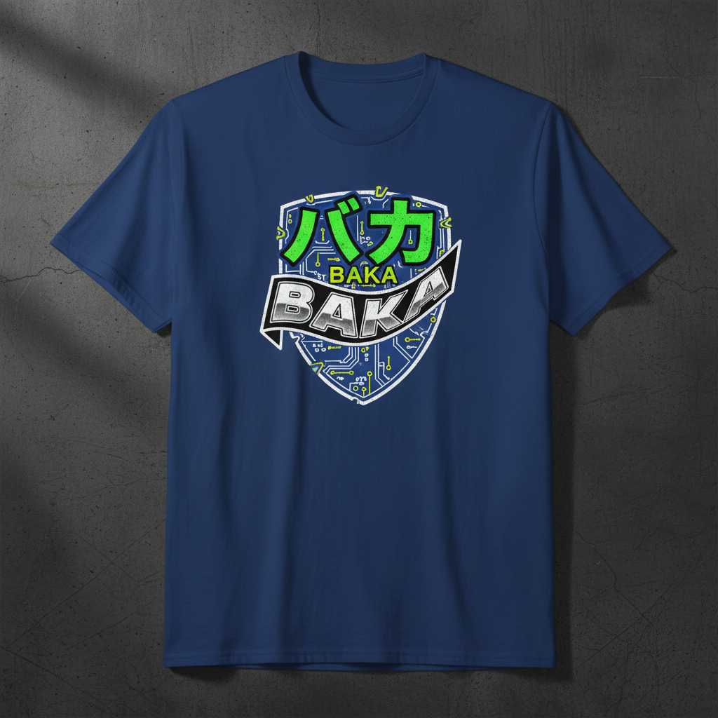 BAKA Japanese Graphic T-Shirt Anime Manga Tee Novelty Unisex Clothing Gift Idea