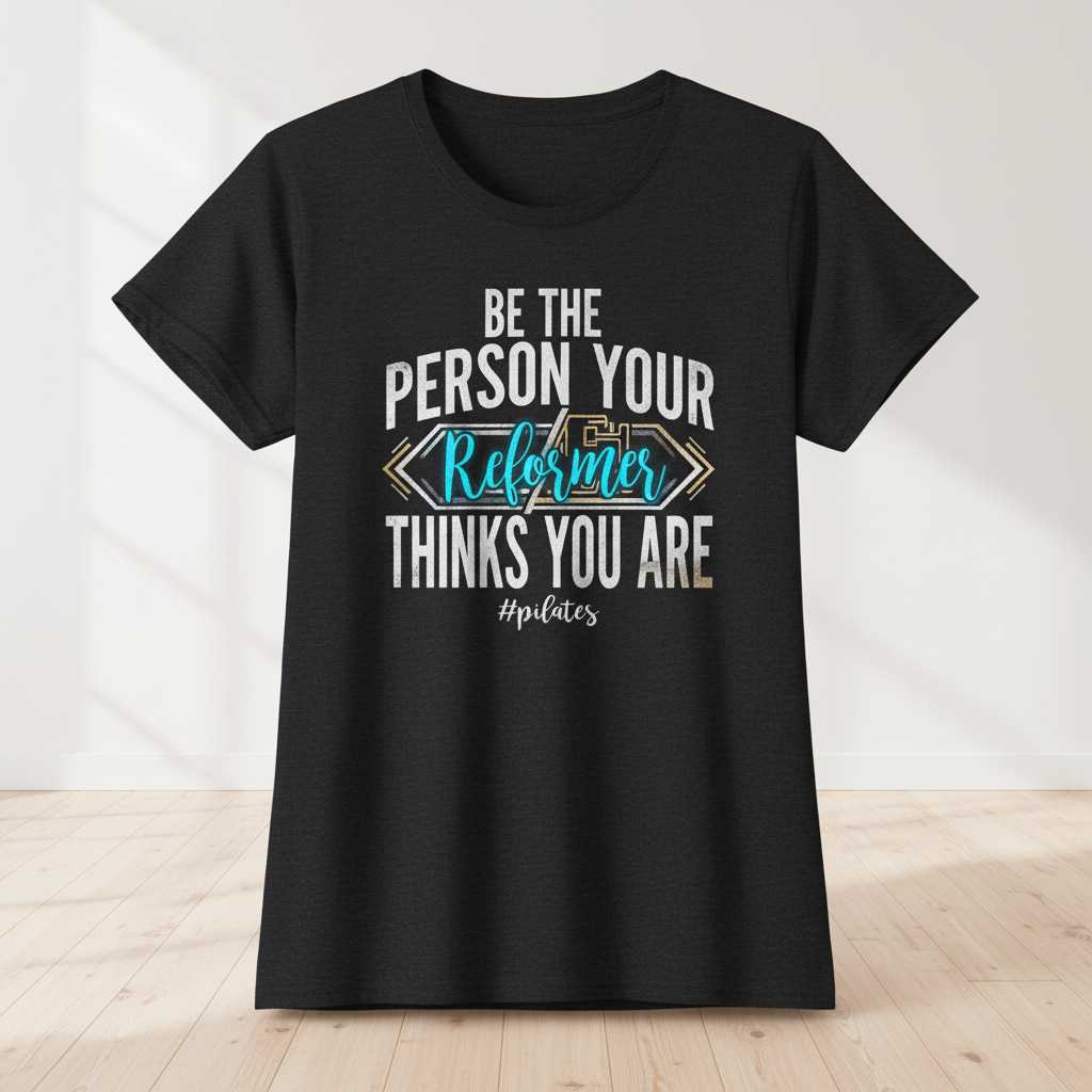 Be The Person Your Reformer Thinks You Are Pilates Graphic T-Shirt Tee Outfit Gift
