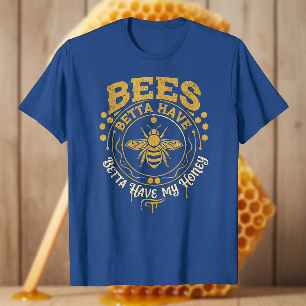 Bees Betta Have Betta Have My Honey Graphic T-Shirt Tee Beekeeper Gift Outfit