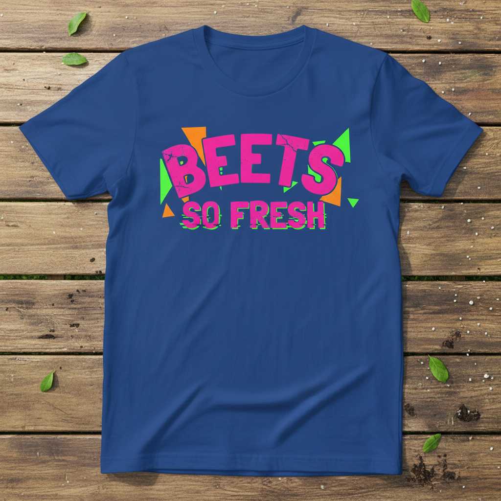 Beets So Fresh Funny Retro Graphic T-Shirt Tee Novelty Gift Idea for Music Lovers