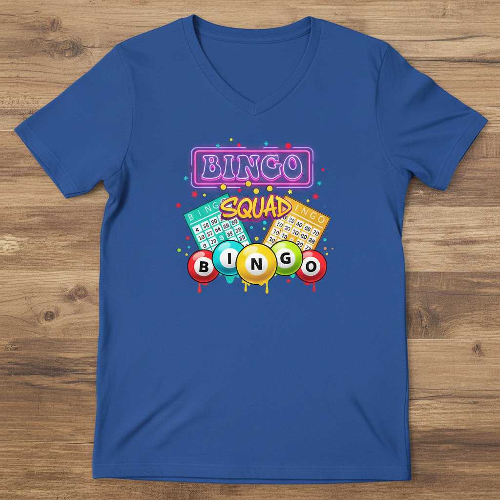 Bingo Squad Graphic T-Shirt Tee Novelty Gaming Merch Gift Idea for Bingo Lovers