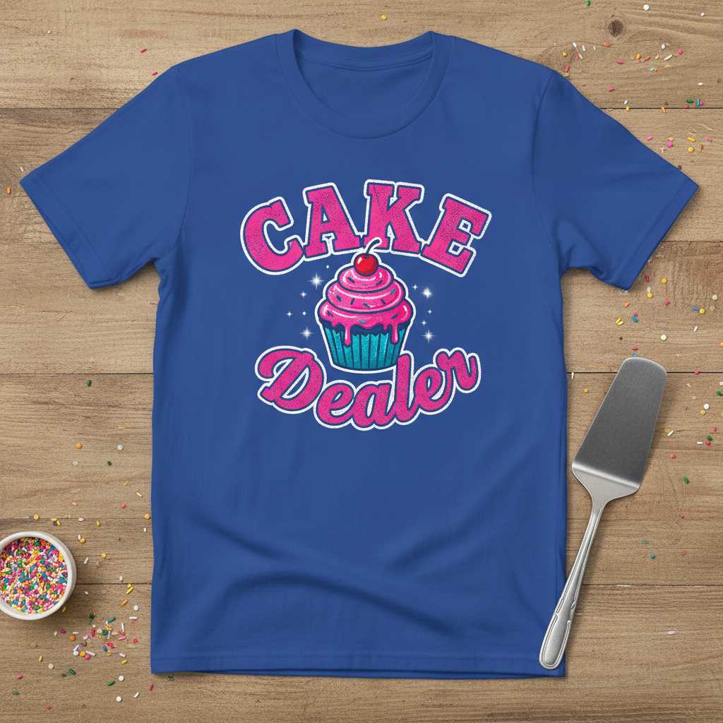 Cake Dealer Graphic T-Shirt Baking Lover Tee Novelty Unisex Gift Idea
