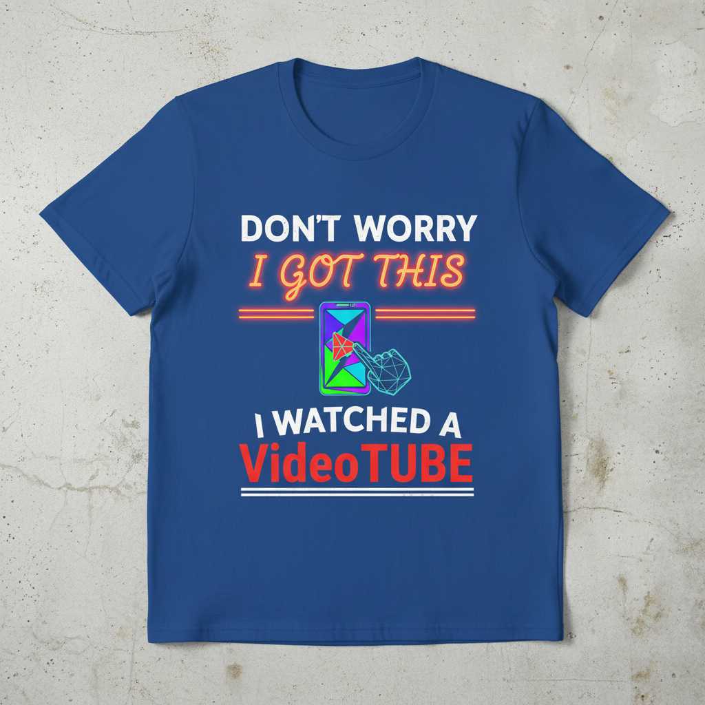 DON’T WORRY I GOT THIS I WATCHED A VideoTUBE Graphic T-Shirt Tee Gift for Fans