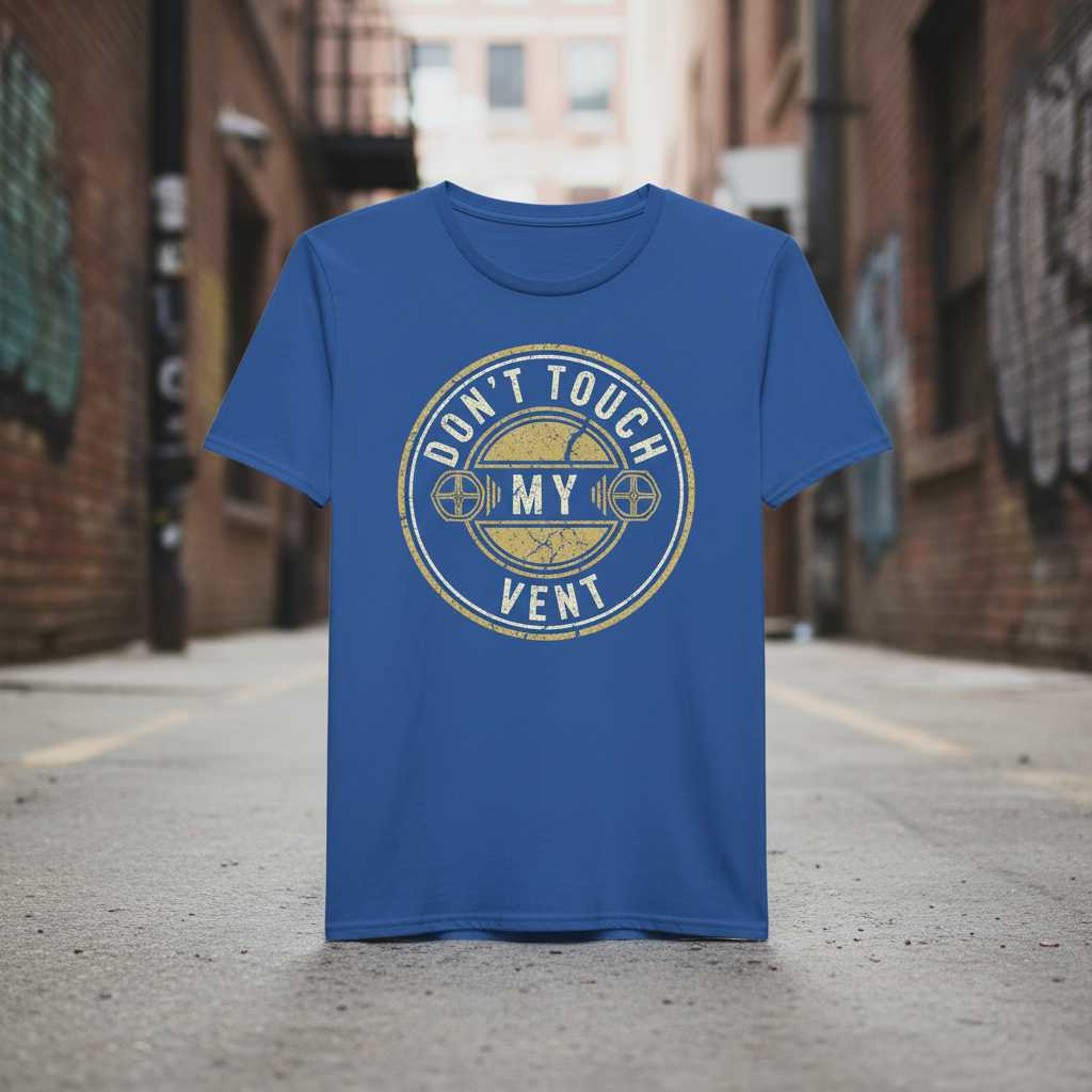 Dont Touch My Vent Vintage Graphic T-Shirt Tee Novelty Unisex Gift Idea
