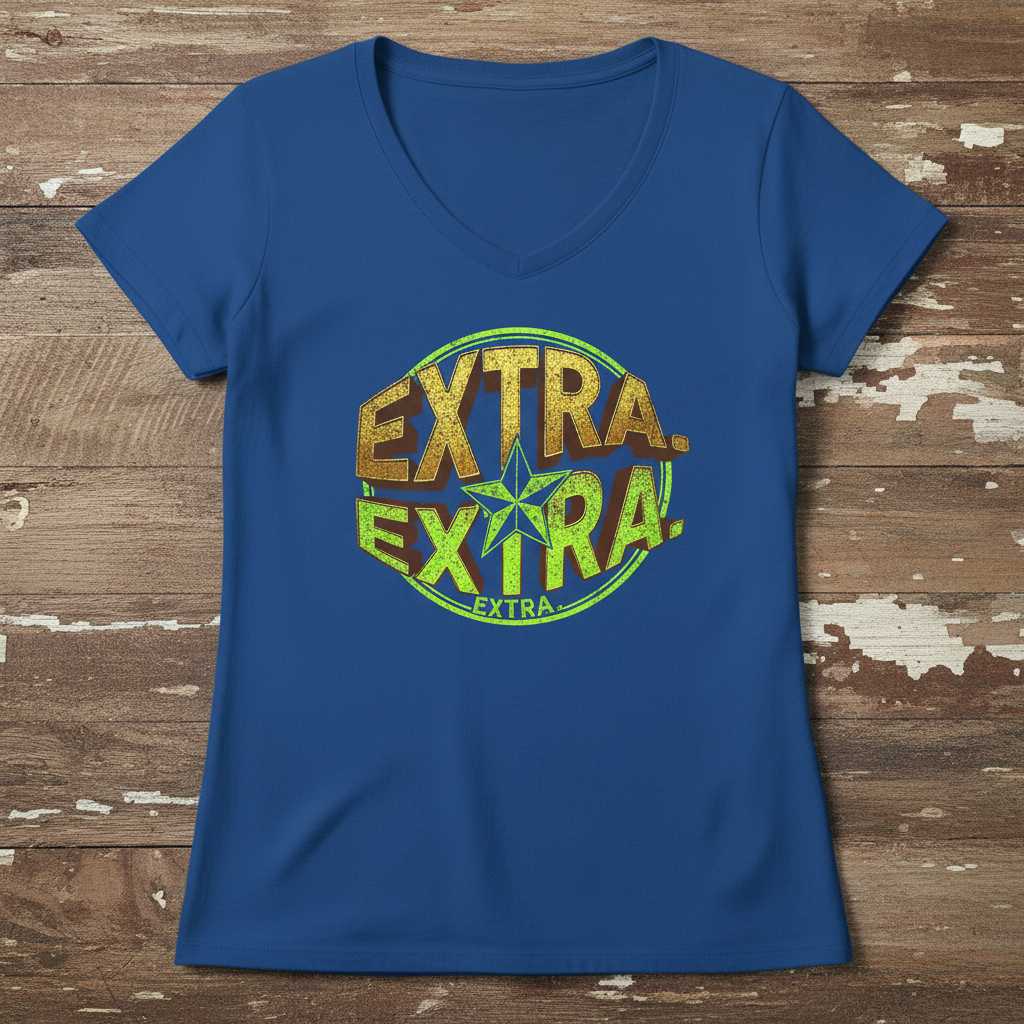 EXTRA EXTRA EXTRA Graphic T-Shirt Retro Style Tee Novelty Unisex Gift Idea