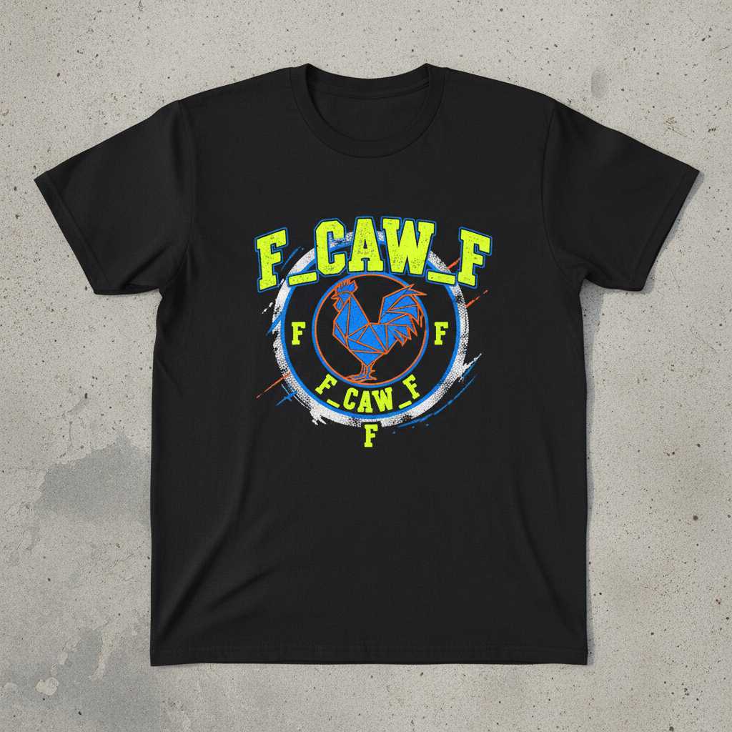 F-Caw-F Graphic T-Shirt Tee Novelty Crow Lover Gift Idea Unisex Clothing
